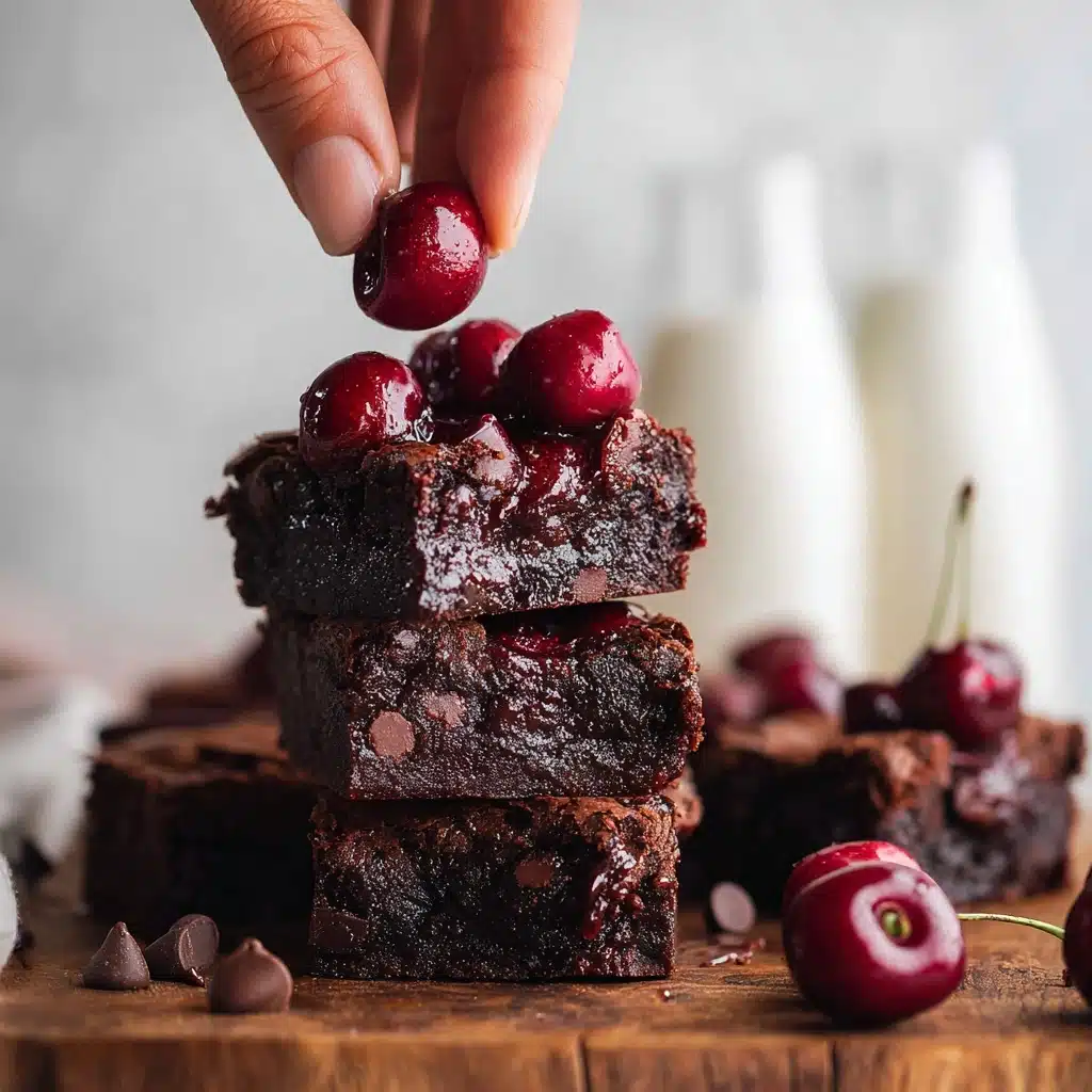 Roasted Chocolate Cherry Brownies Recipe - Recipe Image
