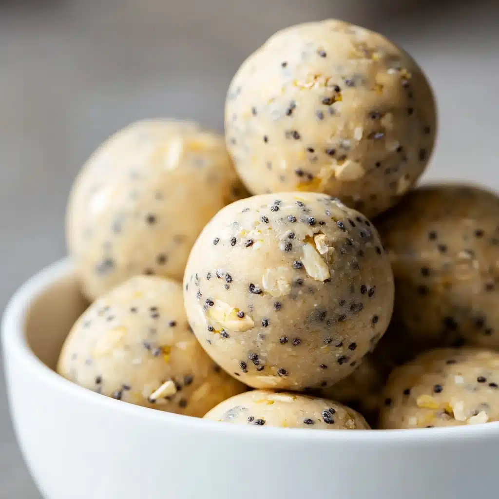 No-Bake Lemon Poppyseed Protein Balls Recipe - Recipe Image