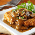 German Schnitzel with Mushroom Gravy Recipe