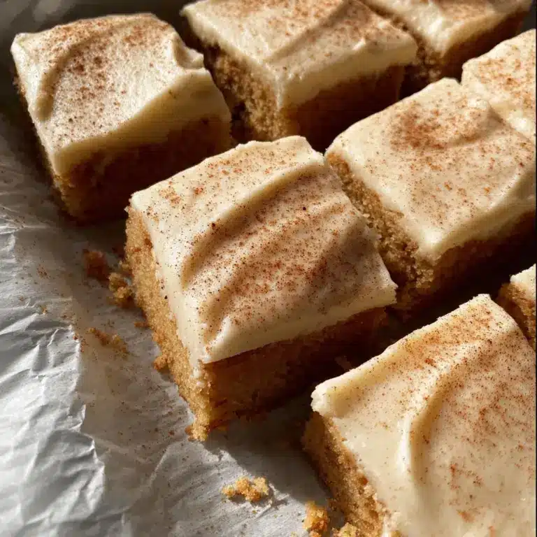 Apple Cinnamon Blondies with Maple Cream Cheese Frosting Recipe
