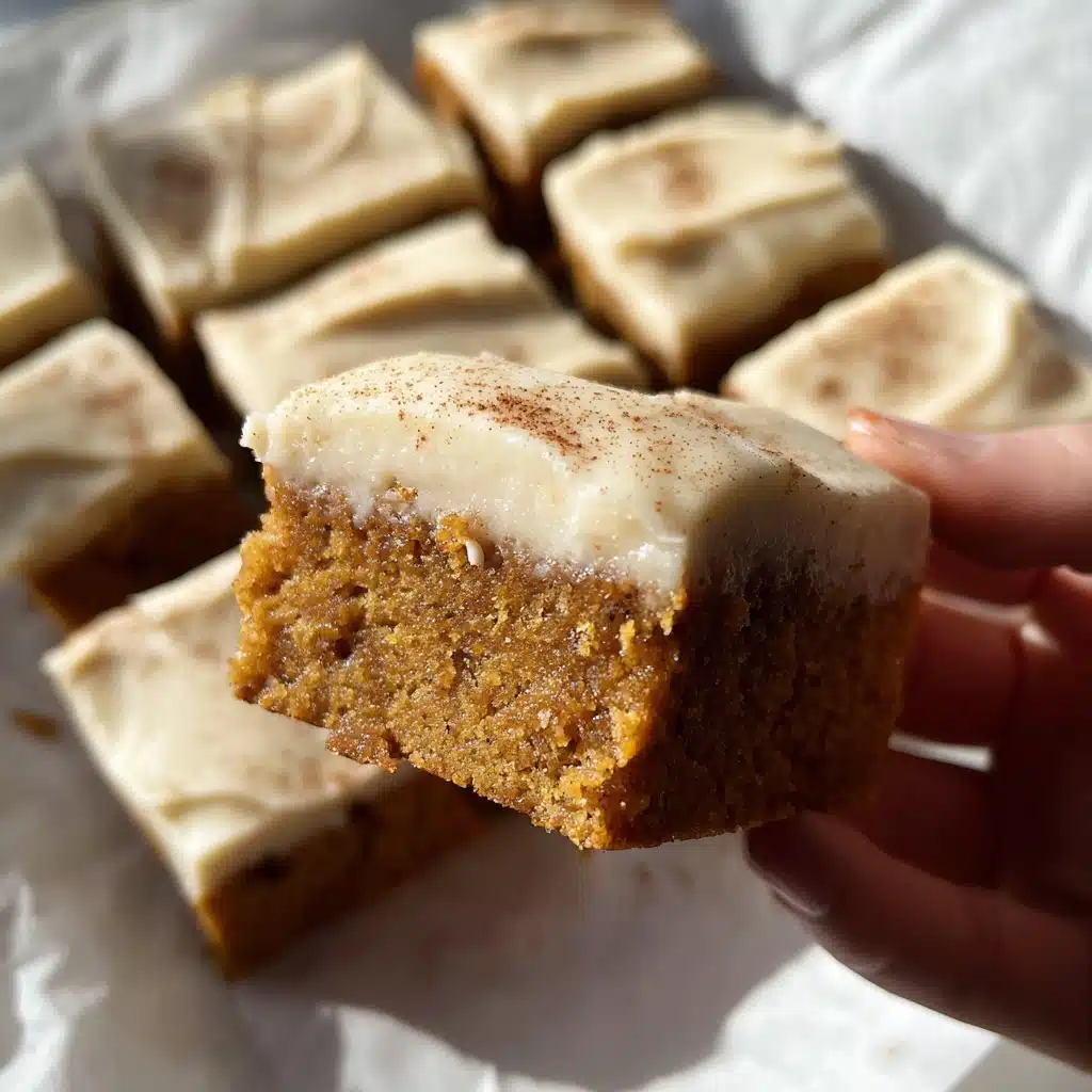 Apple Cinnamon Blondies with Maple Cream Cheese Frosting Recipe - Recipe Image