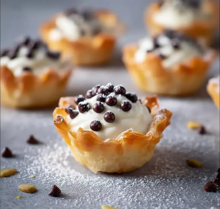 Mini Phyllo Cannoli Bites Recipe