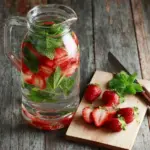 Strawberry Mint Infused Water (AKA Detox Water) Recipe