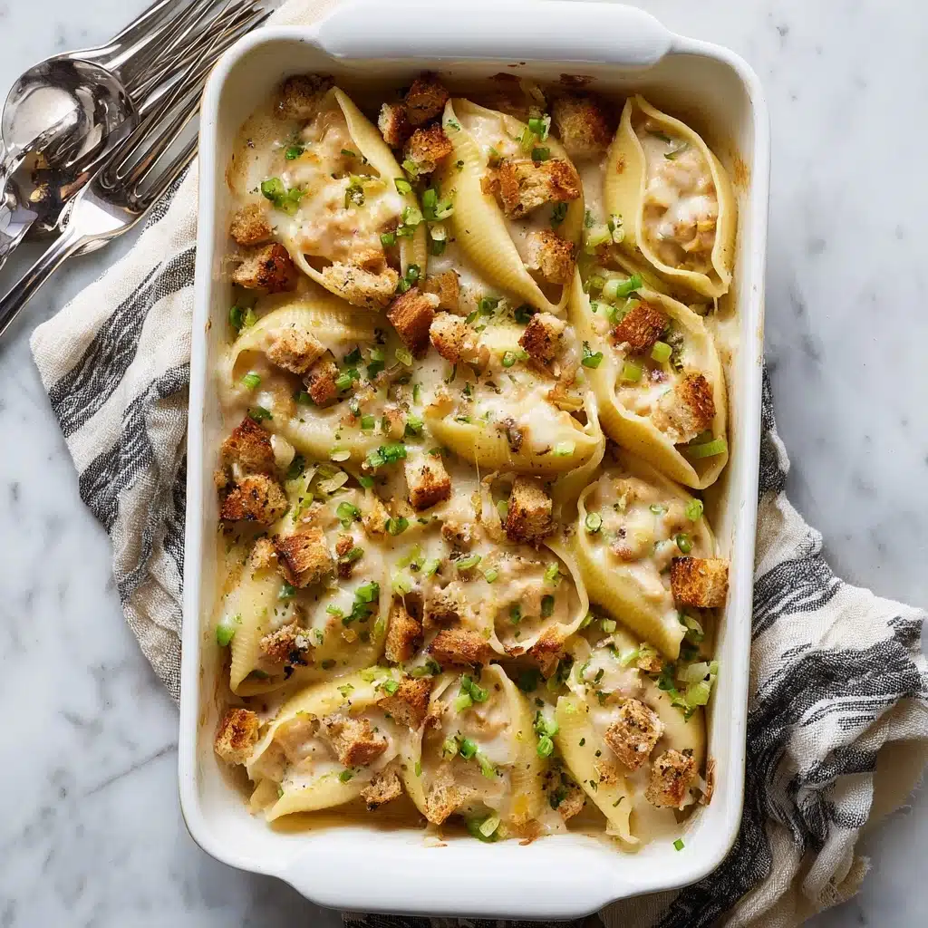 Leftover Thanksgiving Turkey Stuffed Shells Recipe - Recipe Image