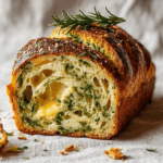 Cheese, Herb & Garlic Quick Bread (No Yeast) Recipe