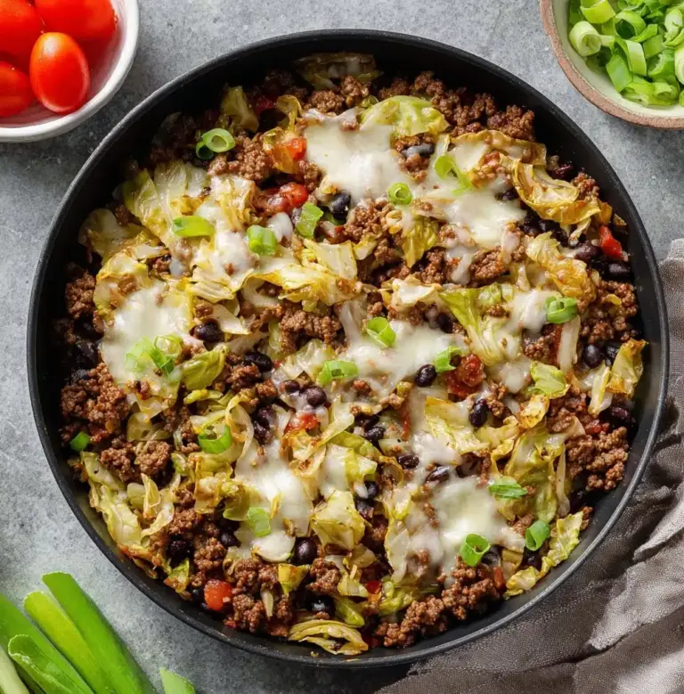 Low Carb Cabbage Taco Skillet (Keto-Friendly) Recipe