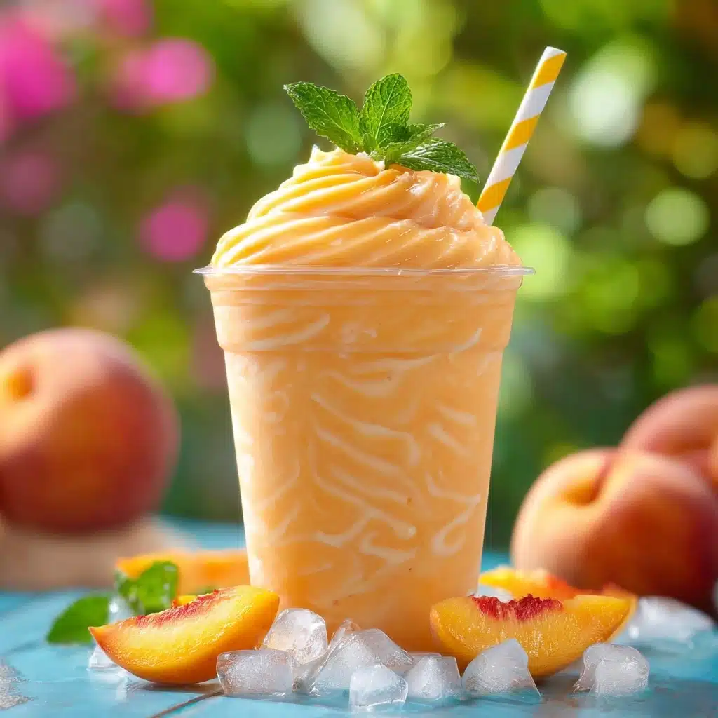 Refreshing Homemade Peach Slurpee Recipe