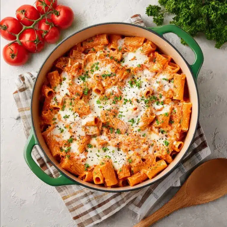 One Pot Chicken Parmesan Pasta Recipe
