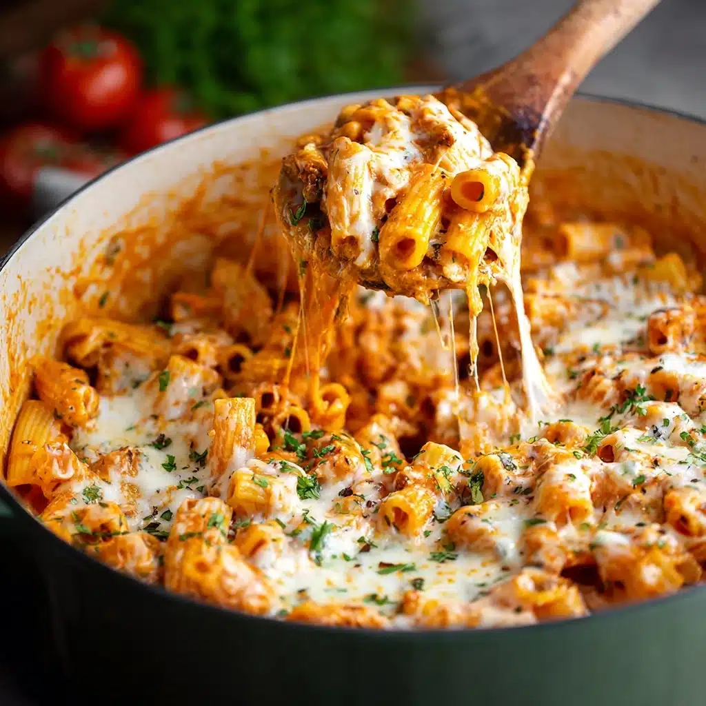 One Pot Chicken Parmesan Pasta Recipe