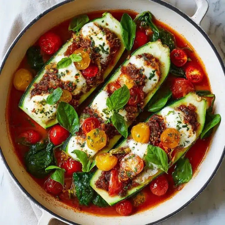 Stuffed Zucchini Boats Recipe
