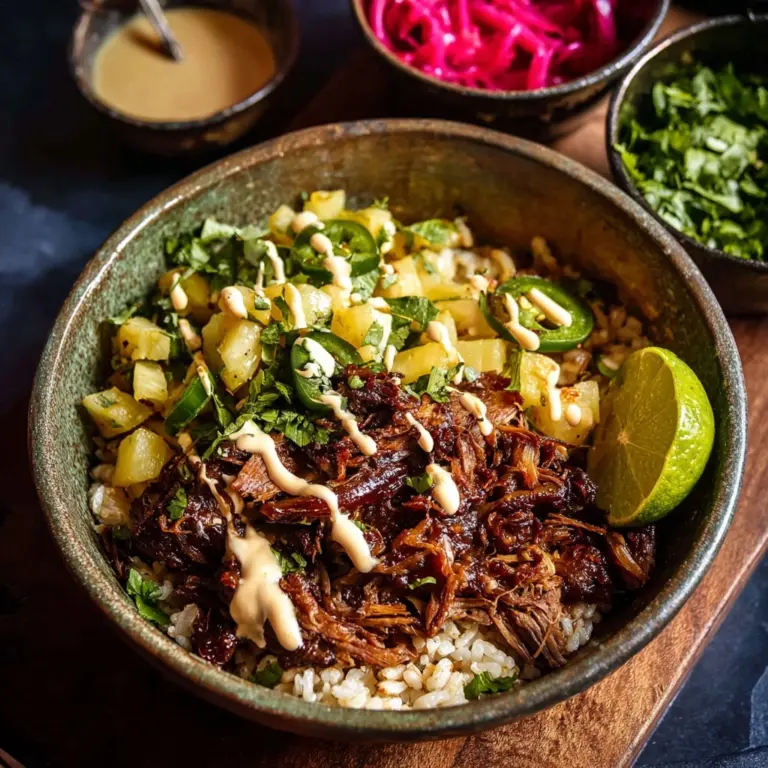 Crockpot Chipotle Pineapple Pot Roast Bowls Recipe