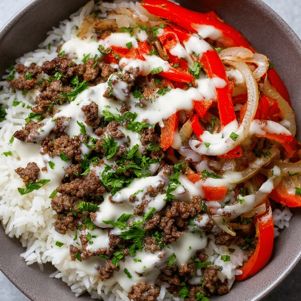 Philly Cheesesteak Bowl Recipe - Recipe Image