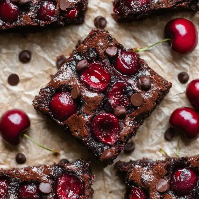 Roasted Chocolate Cherry Brownies Recipe