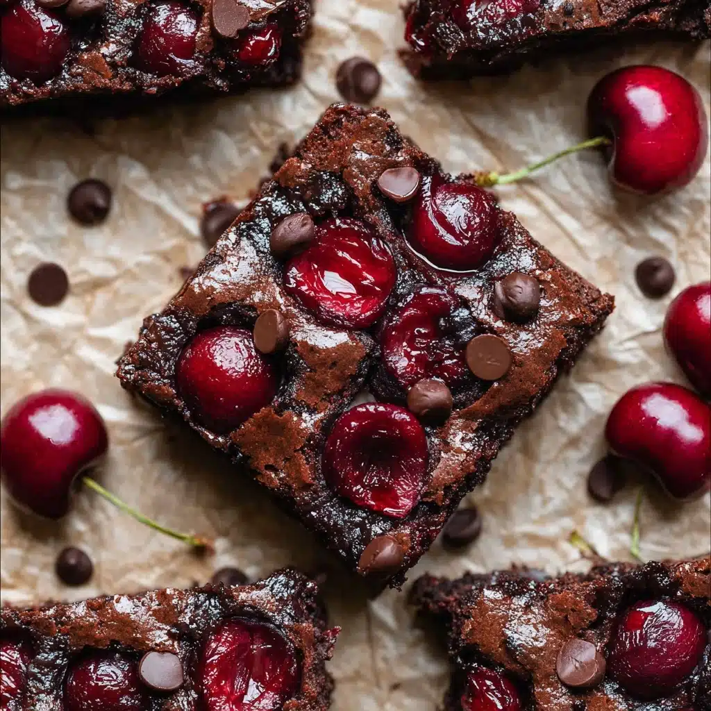Roasted Chocolate Cherry Brownies Recipe - Recipe Image