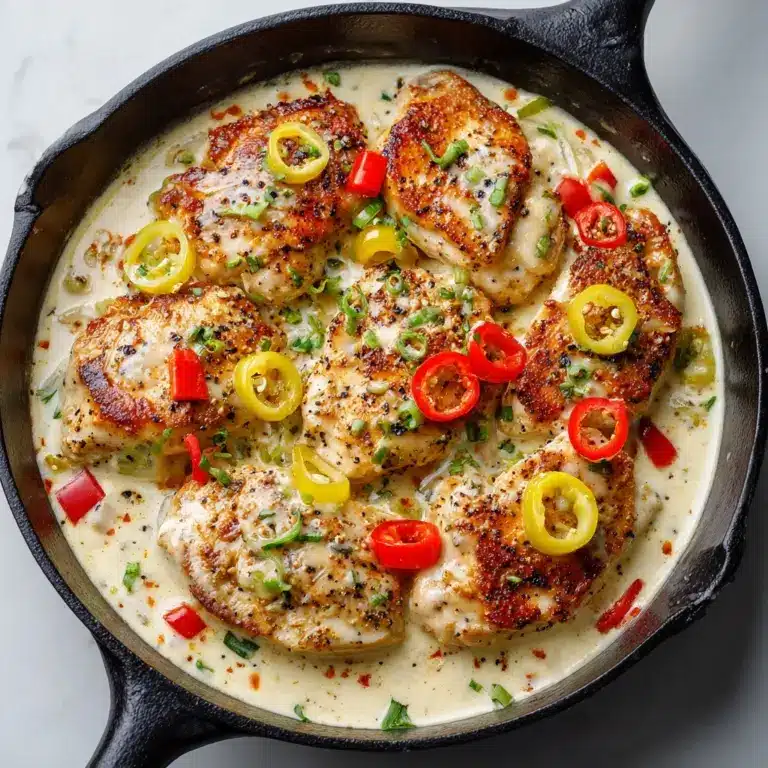 Creamy Pepperoncini Chicken Skillet Recipe
