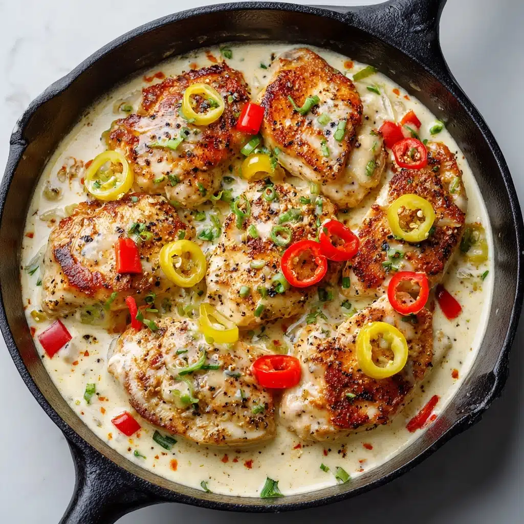 Creamy Pepperoncini Chicken Skillet Recipe - Recipe Image