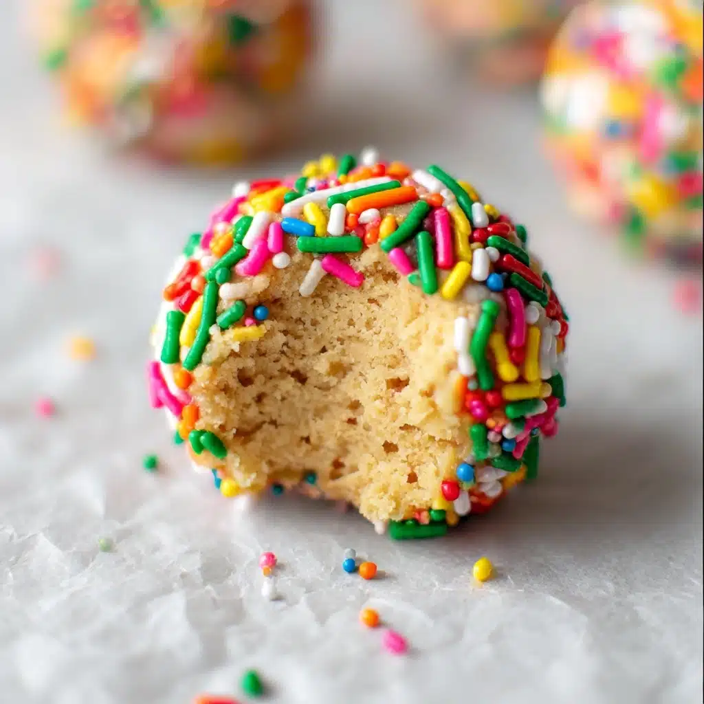 Cake Batter Protein Balls Recipe - Recipe Image