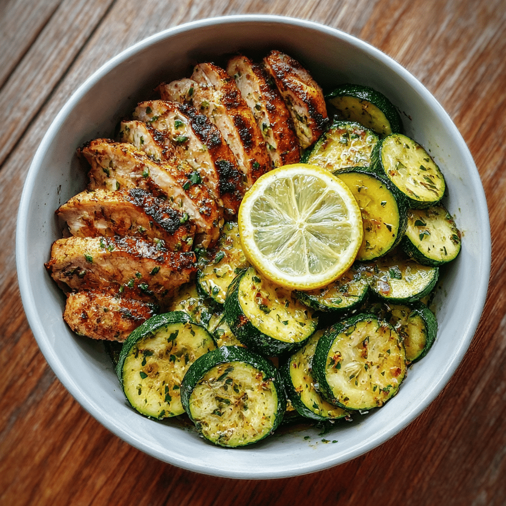 Easy Asado Chicken with Lemon Zucchini Sauté Recipe - Recipe Image