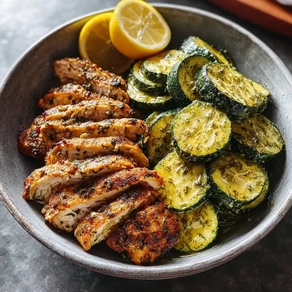 Easy Asado Chicken with Lemon Zucchini Sauté Recipe - Recipe Image