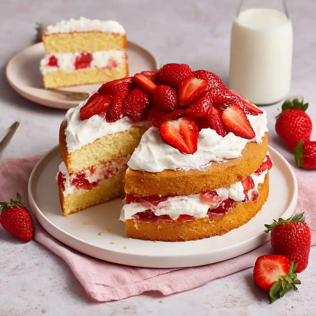 Strawberry Shortcake Cake Recipe - Recipe Image