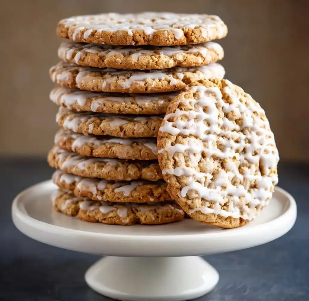 Old-Fashioned Iced Oatmeal Cookies Recipe