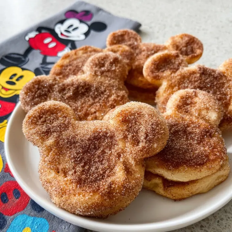 Churro Mickey Waffles Recipe