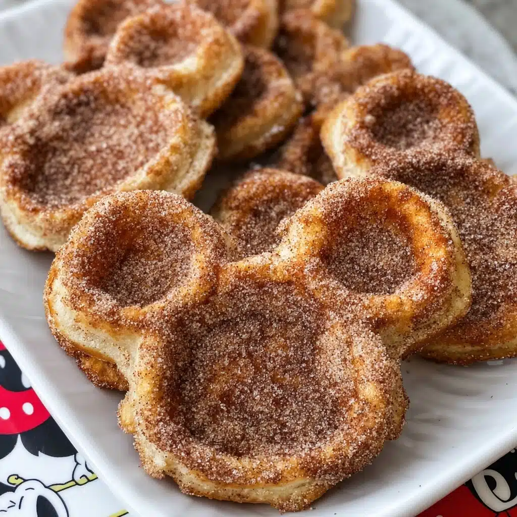 Churro Mickey Waffles Recipe - Recipe Image