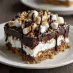S’mores Lasagna Graham Chocolate Marshmallow Recipe