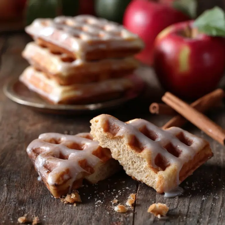Apple Fritter Waffle Doughnuts Recipe