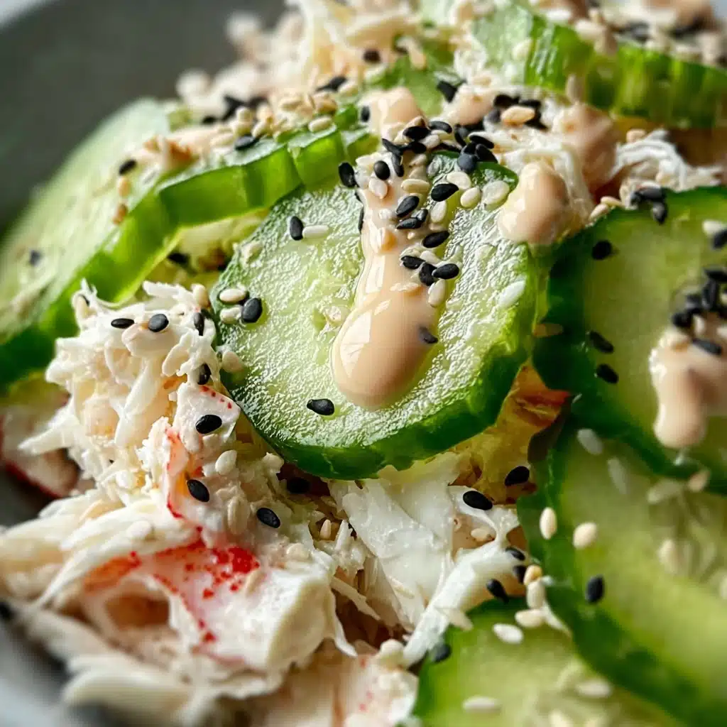 Easy California Roll Cucumber Salad Recipe - Recipe Image