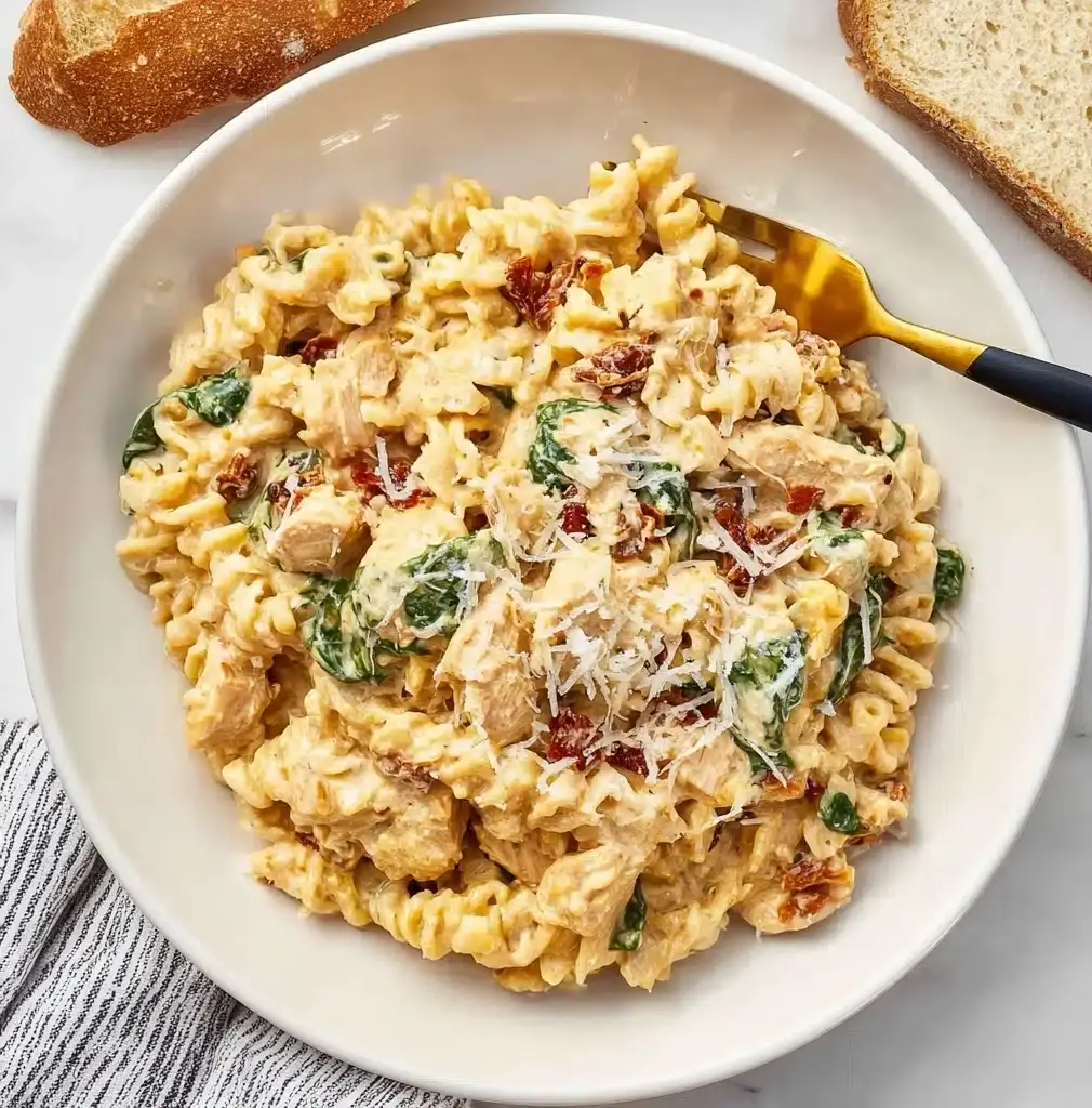Slow Cooker Creamy Tuscan Chicken Orzo Recipe