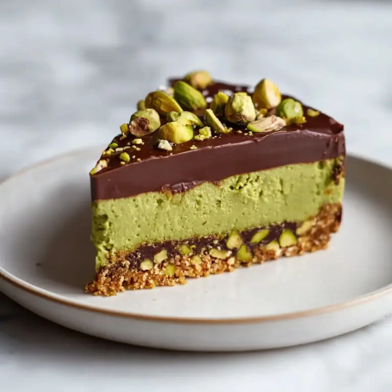 Chocolate Pistachio Ganache Tart Recipe