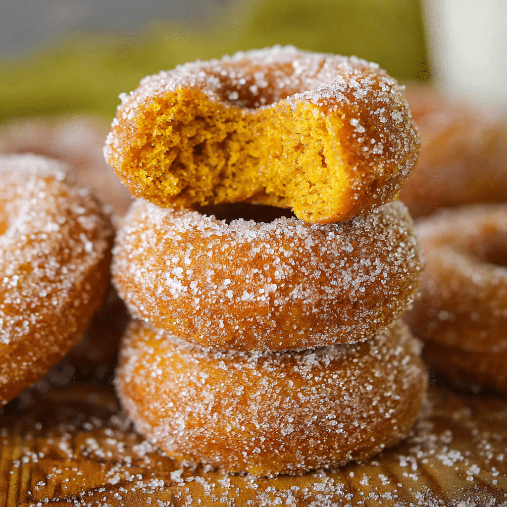 Baked Pumpkin Cake Donuts Recipe - Recipe Image