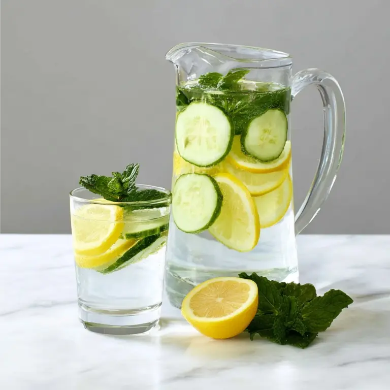 Cucumber Lemon Mint Water Recipe