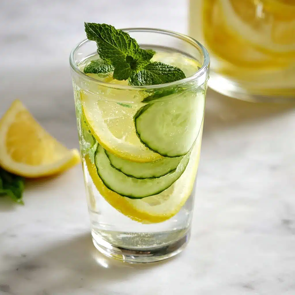 Cucumber Lemon Mint Water Recipe - Recipe Image