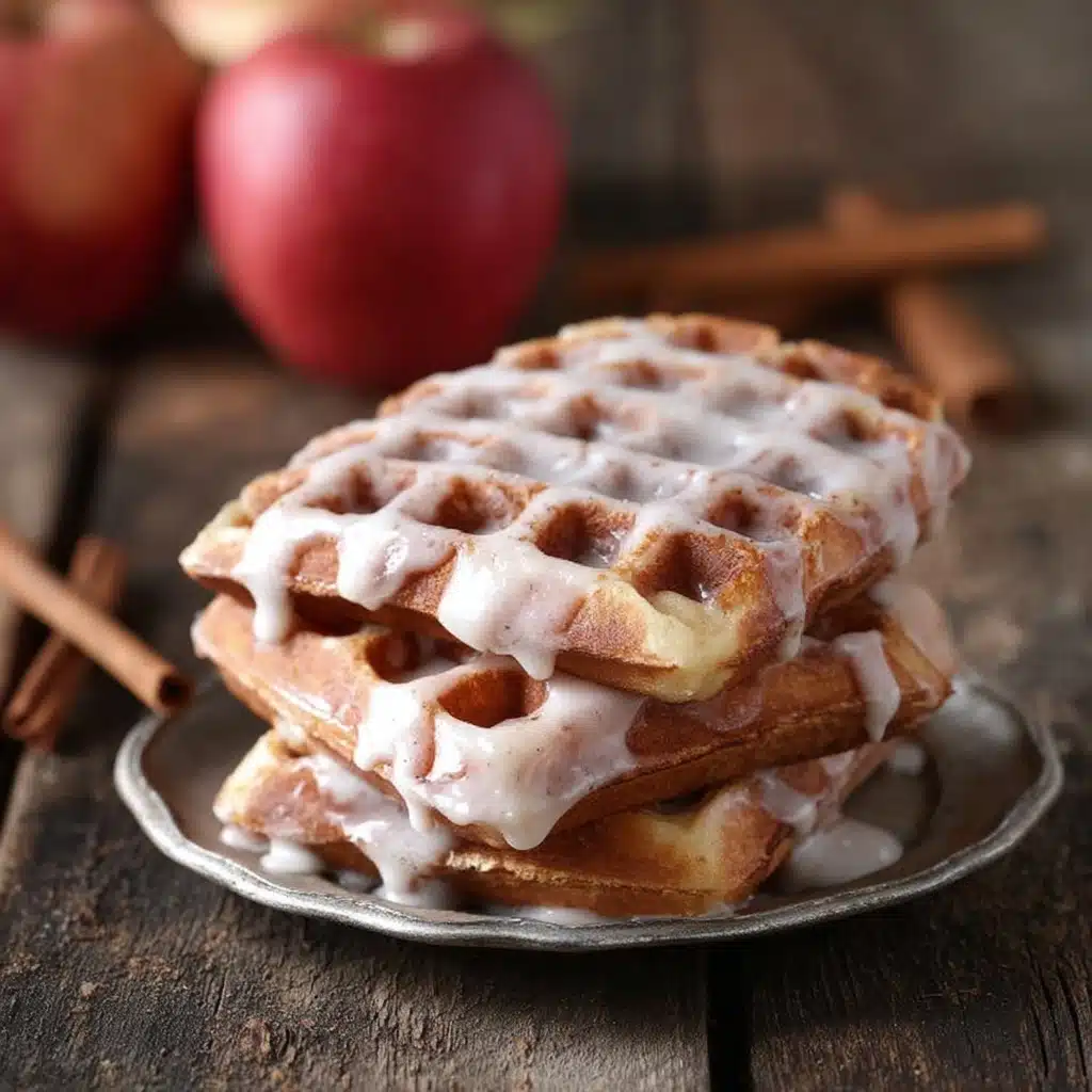 Apple Fritter Waffle Doughnuts Recipe - Recipe Image
