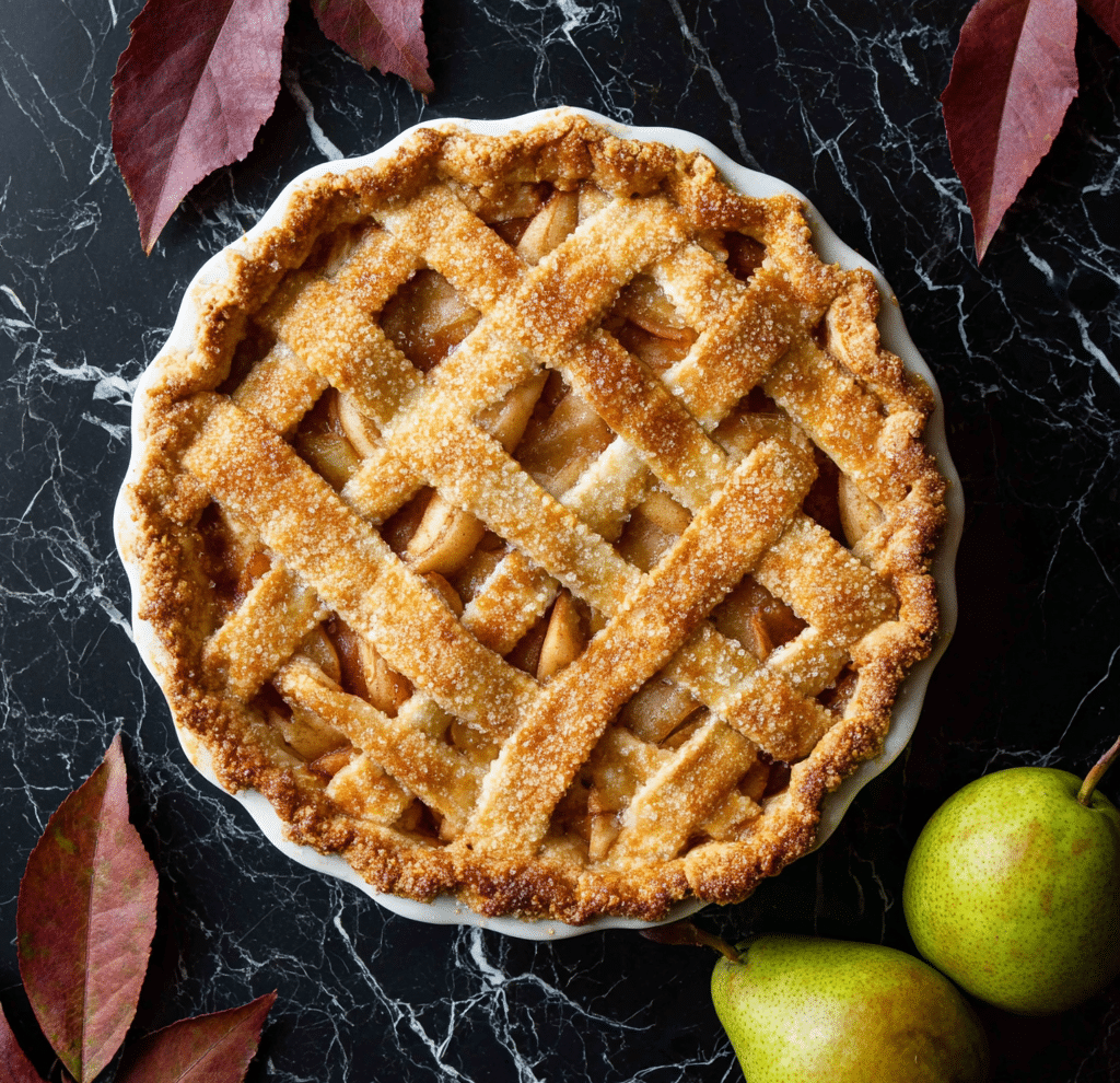 Maple Ginger Pear Pie Recipe