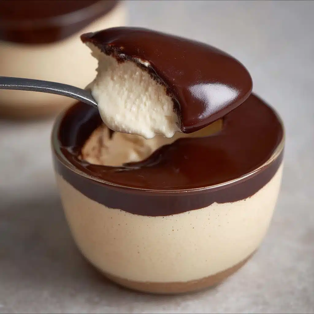Vegan Peanut Butter Mousse (with a Chocolate Ganache!) Recipe - Recipe Image