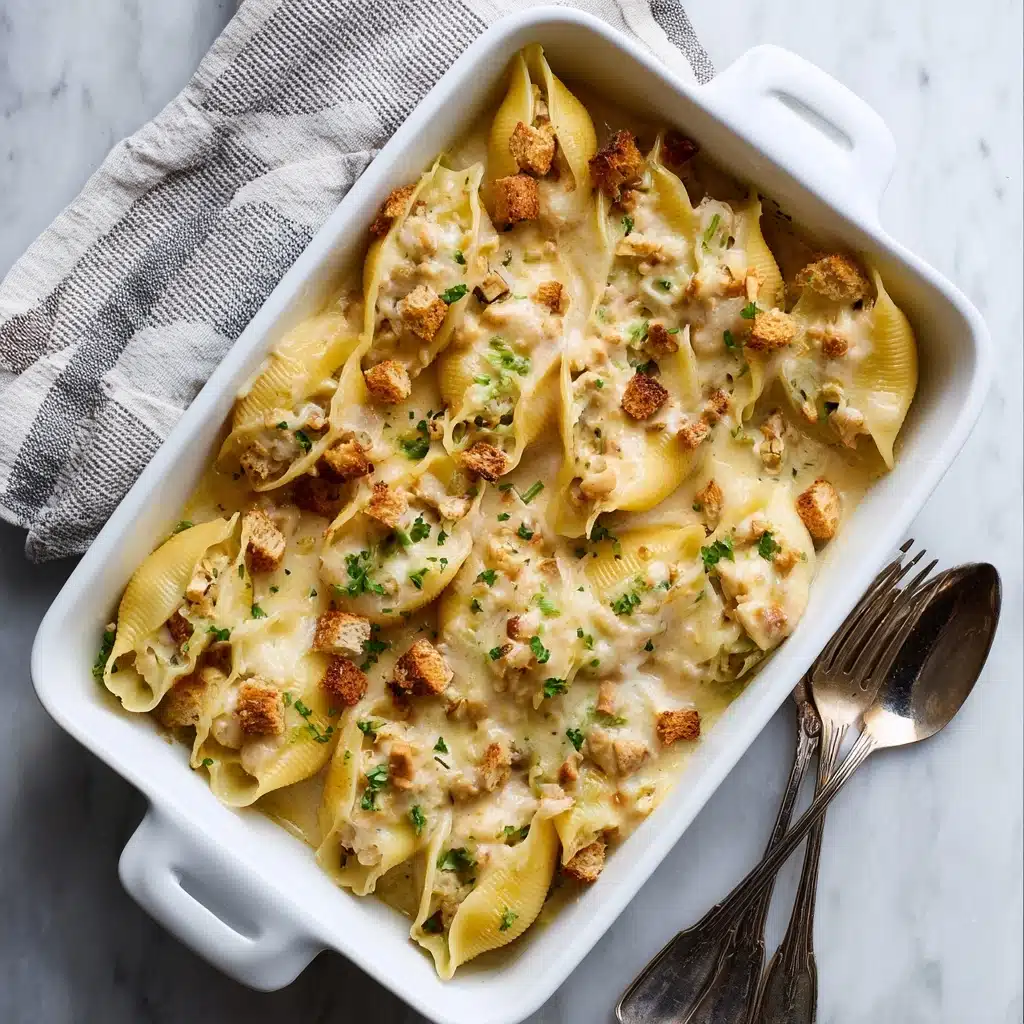 Leftover Thanksgiving Turkey Stuffed Shells Recipe - Recipe Image