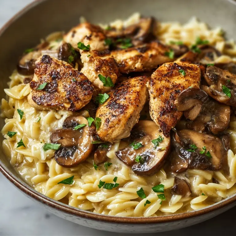 Marsala Chicken Orzo Recipe