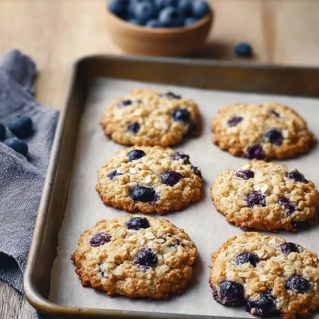 Chewy Blueberry Oatmeal Cookies Recipe - Recipe Image