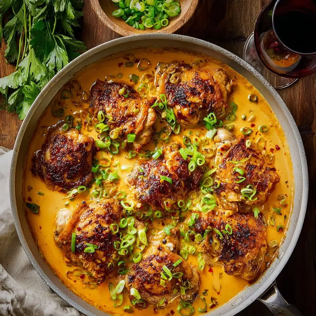 Skillet Bang Bang Chicken Thighs Recipe