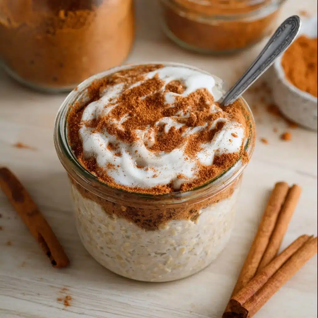 Cinnamon Roll Overnight Oats Recipe - Recipe Image