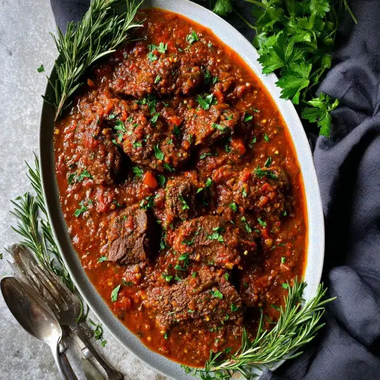 Italian Pot Roast and Oven-Baked Gorgonzola Polenta Recipe