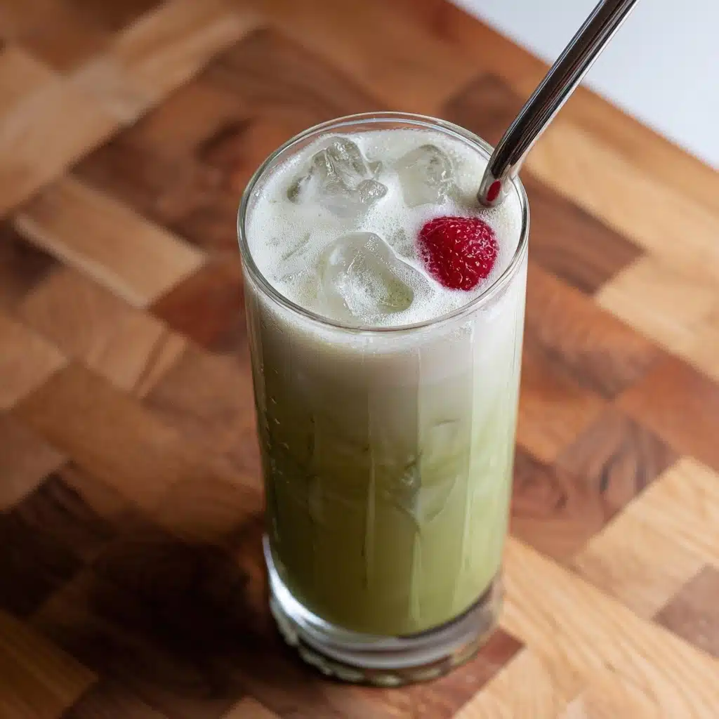 Iced Raspberry Matcha Latte Recipe - Recipe Image