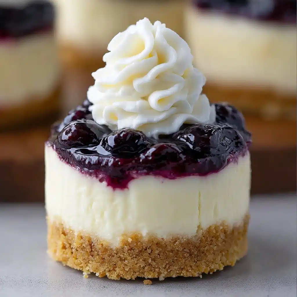 Juicy Mini Lemon Blueberry Cheesecakes Recipe - Recipe Image