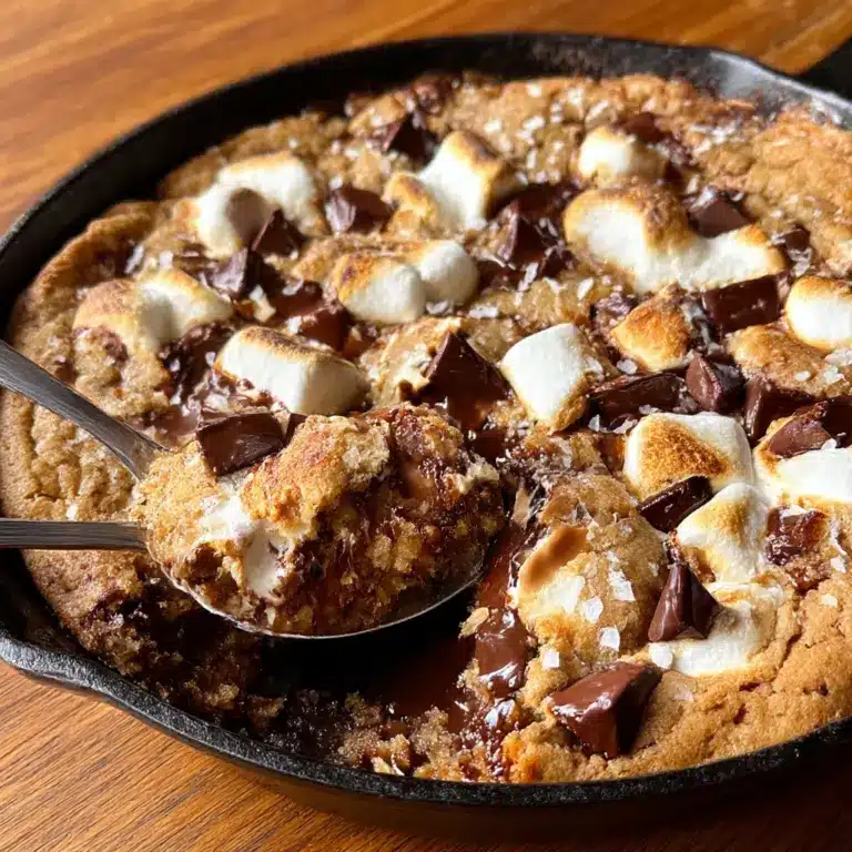Brown Butter S'mores Chocolate Chip Cookie Skillet Recipe