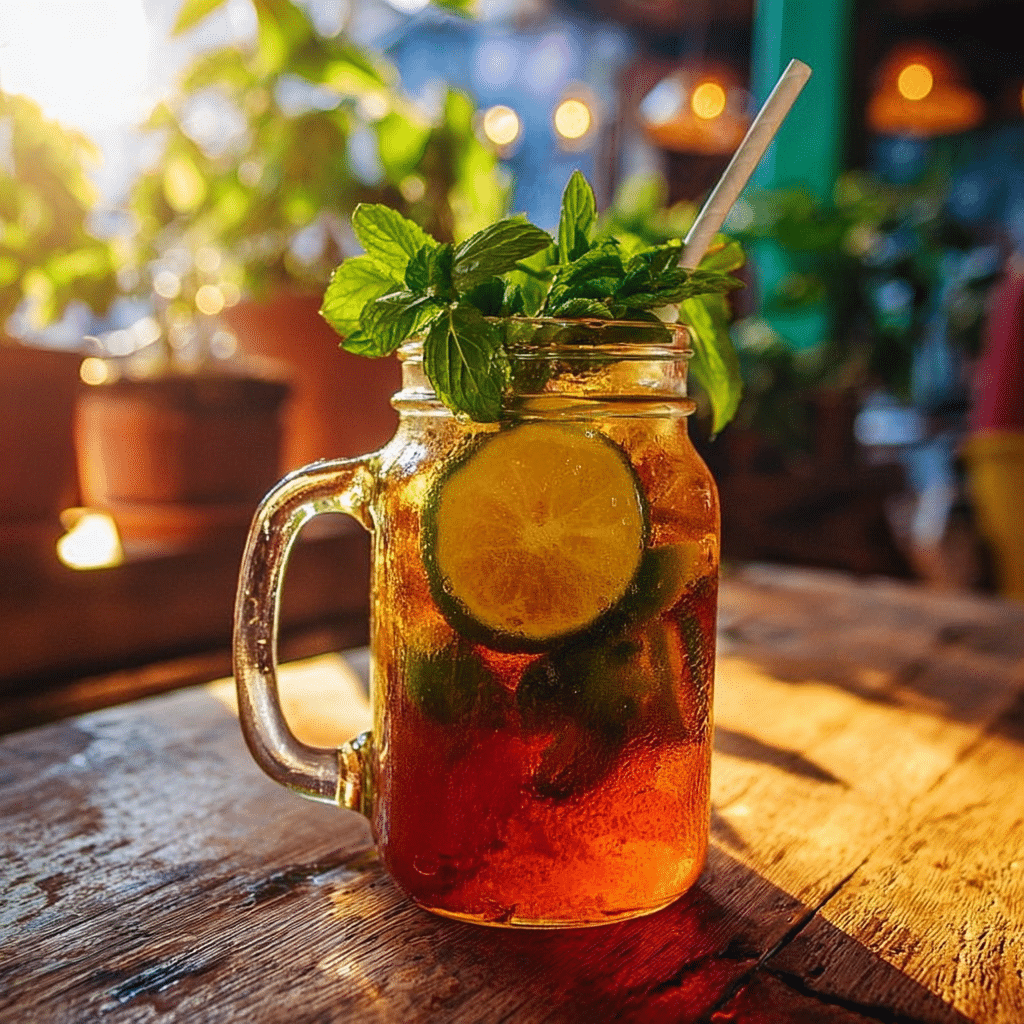 Thai Basil Lime Tea Recipe - Recipe Image