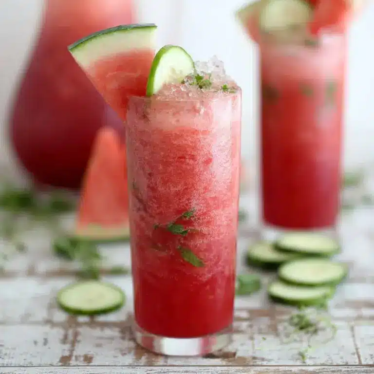 Watermelon + Cucumber Cooler Recipe