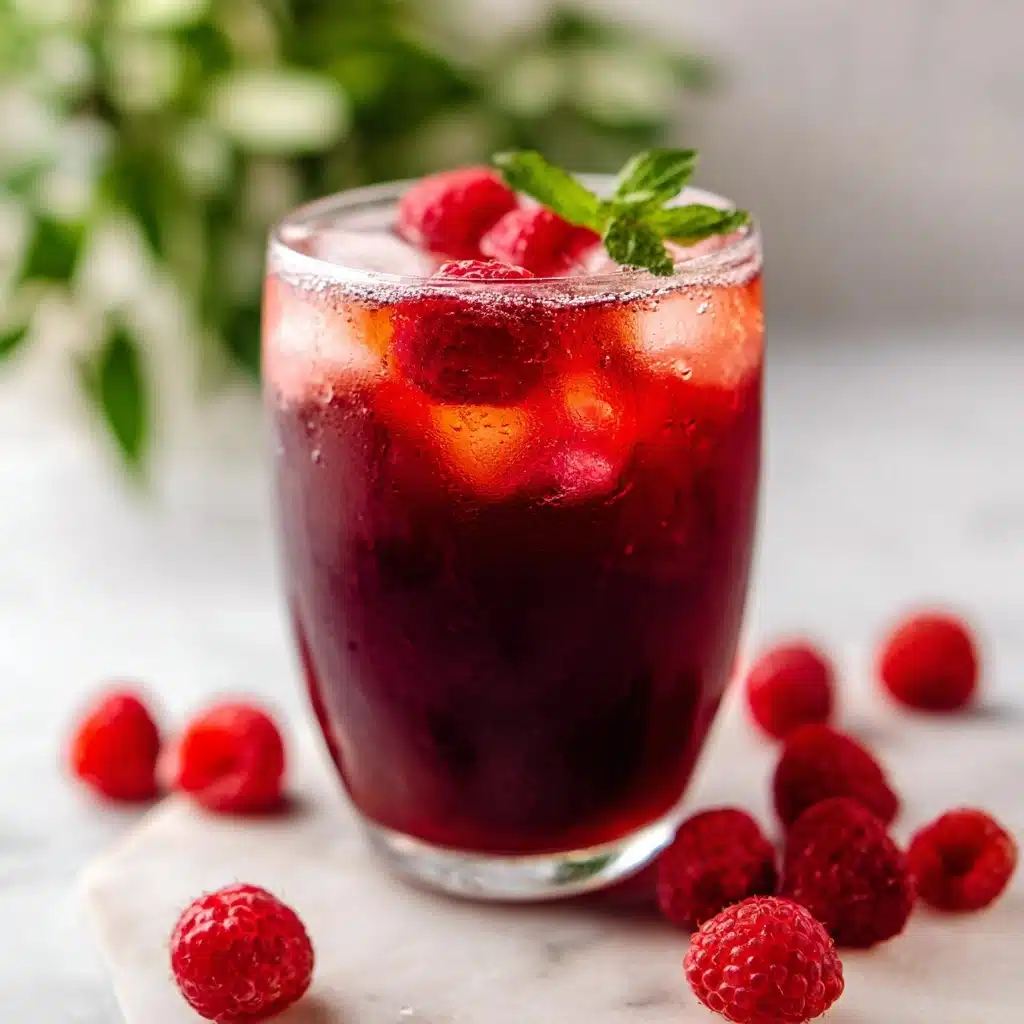 Homemade Raspberry Iced Tea Recipe - Recipe Image